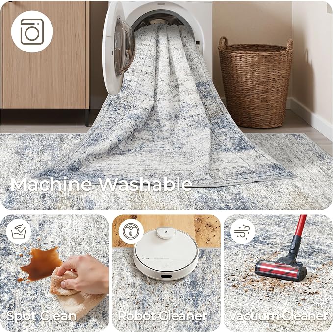 3x20 Runner Rug Non Slip, Washable Hallway Runner Rug, Living Room, Dining Room - Image 8