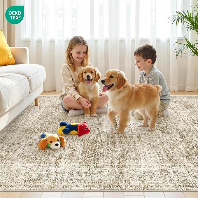 4x6 Area Rug for Entryway, Washable Kitchen Rug, Living Room, Dining Room - Image 9