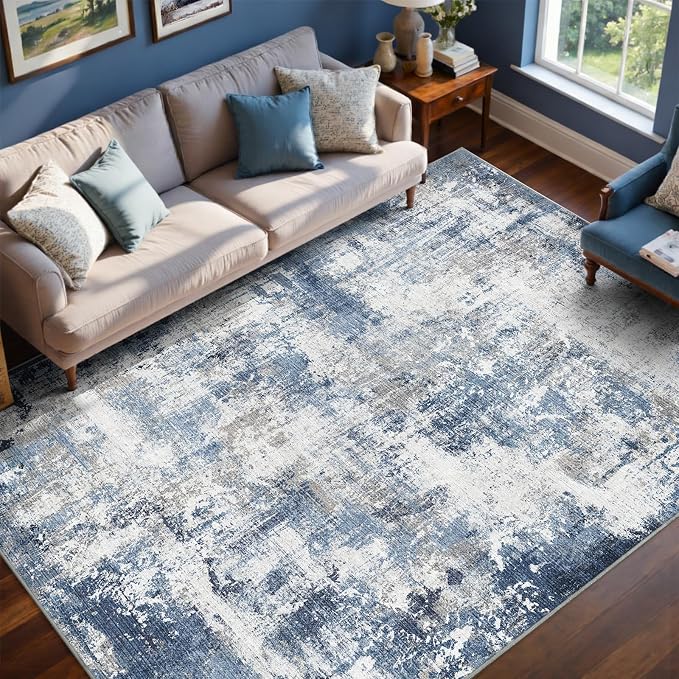 8x10 Ft Large Area Rugs for Living Room, Soft Non-Slip Washable Rugs Modern - Image 3