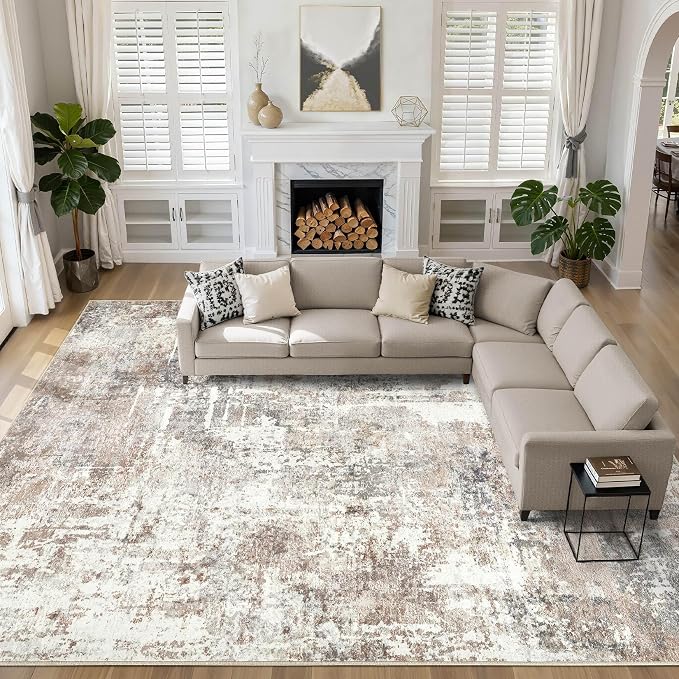 LOONGRUG 10x14 Area Rugs Washable Large Neutral Modern Living Room Rug | by LOONGRUG