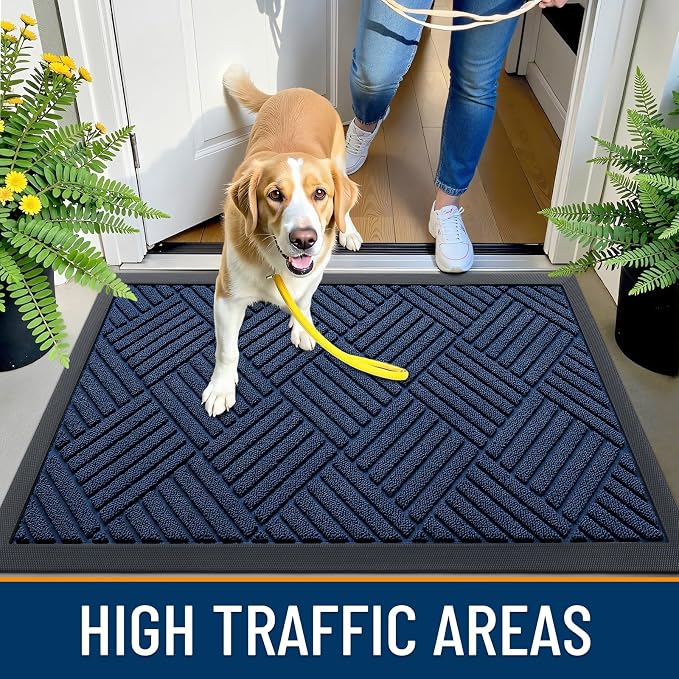 OLANLY Front Door Mat Outside Entrance 59x23, Waterproof Heavy-Duty Doormat | - Image 6