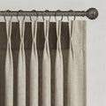 Topfinel 105 Inch Curtains 2 Panels Set, Two Packs Pinch Pleat Back Tab Linen by Topfinel