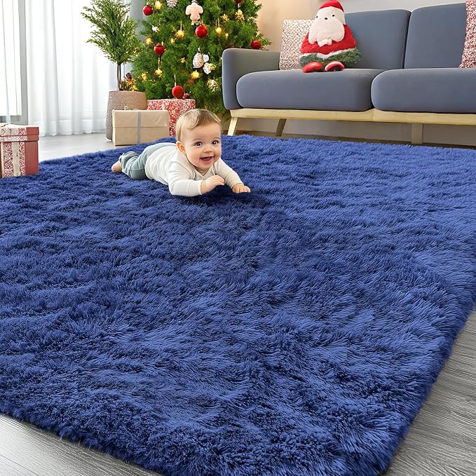 OLANLY 6x7 Area Rugs for Living Room Bedroom, Machine Washable Soft Fluffy by OLANLY