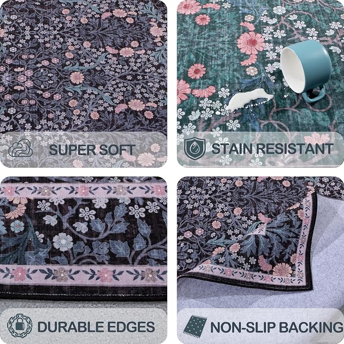 Extra Large 10x14 Area Rug for Living Room, Washable Rugs for Dining Room - Image 6
