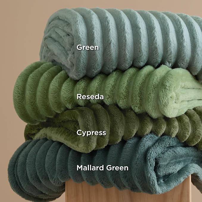 Bedsure Soft Twin XL Blanket for Bed Dorm Moss 66"x90" | Birthday Gifts for - Image 7