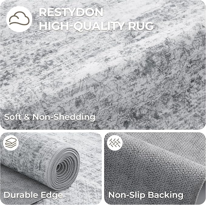 3x18 Runner Rug Non Slip, Washable Hallway Runner Rug, Living Room, Dining Room - Image 7