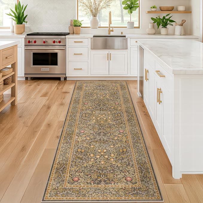 Brown 2'6" x 8' Runners for Hallways Non Slip, Extra Long Floor Runner for - Image 6