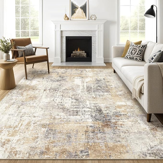 LOONGRUG 7x10 Area Rug Washable Large Neutral Modern Living Room Rugs | by LOONGRUG