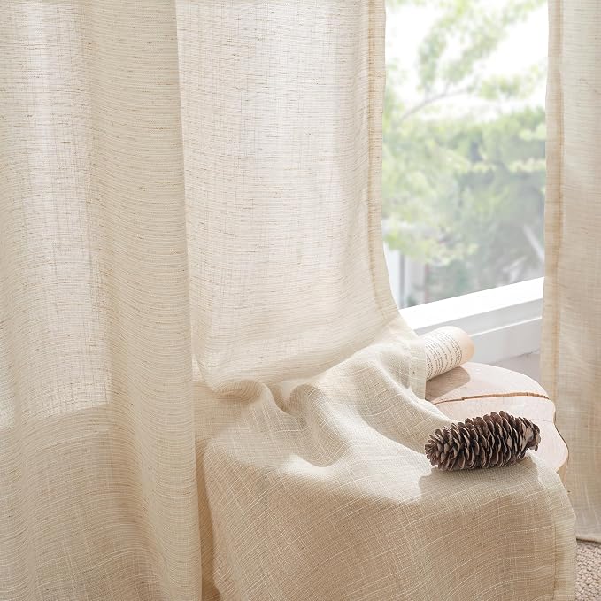 BGment Natural Linen Curtains 96 Inches Long - Image 7