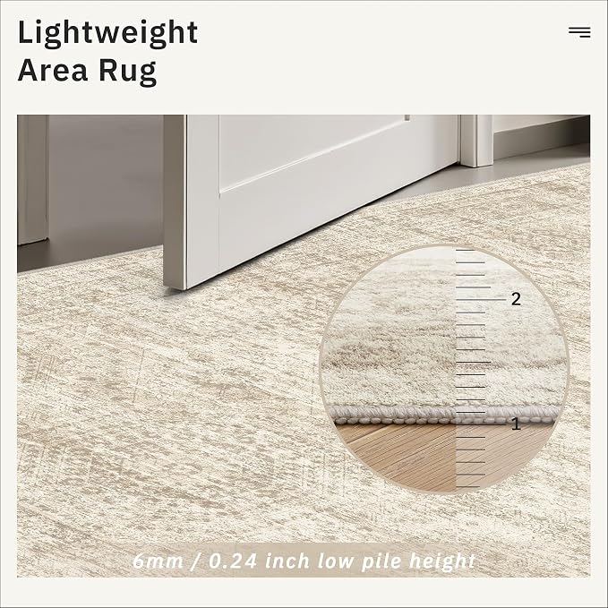 Soalmost Washable Kitchen Runner Rug 3x8 Hallway Entry Rugs Non-Slip, Foldable - Image 7