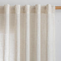 MYSKY HOME Country Curtains for Sliding Glass Door, Back Tab Semi Sheer Curtain by MYSKYHOME