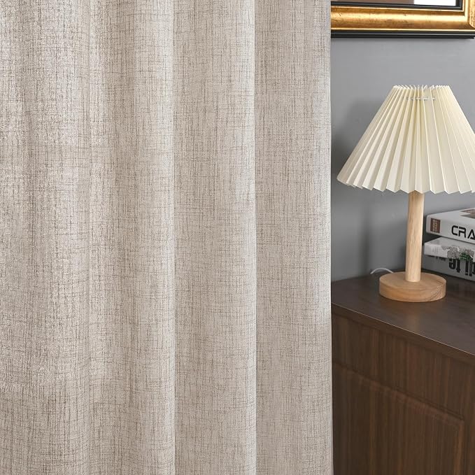 YoungsTex Natural Linen Curtains 42 X 63 Inch Long - Image 9