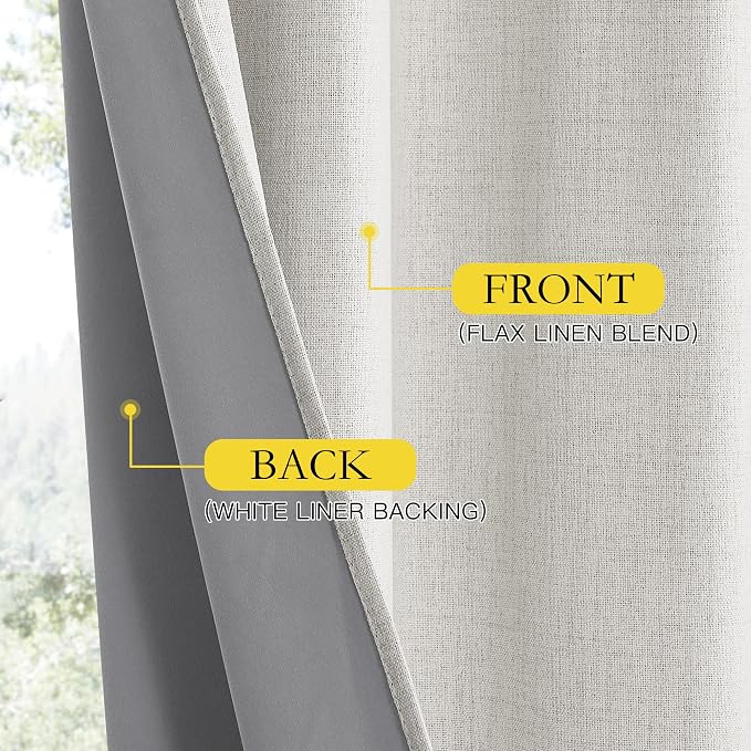 NICETOWN 100% Blackout Nursery Curtains, Thermal Insulated & Noise Reducing - Image 6