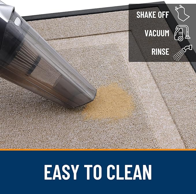 OLANLY Front Door Mat Outside 71x47, All-Season Heavy-Duty Rubber Doormat | - Image 5