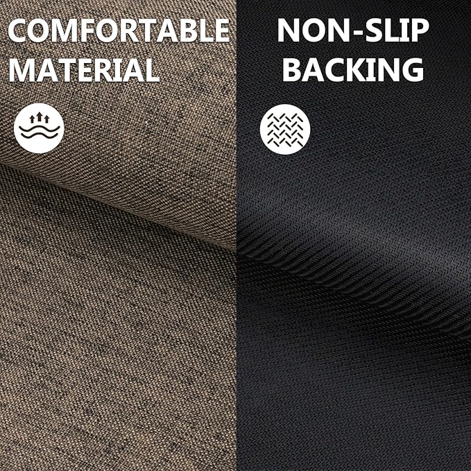 Ultra Thin Indoor Door Mat 17"x29", Non Slip Doormats, Rubber Backing, - Image 4