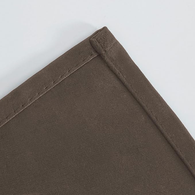 Chocolate Brown Thermal Blackout Curtains/42 x 72 Inch/Set of 2 Panels Room - Image 8