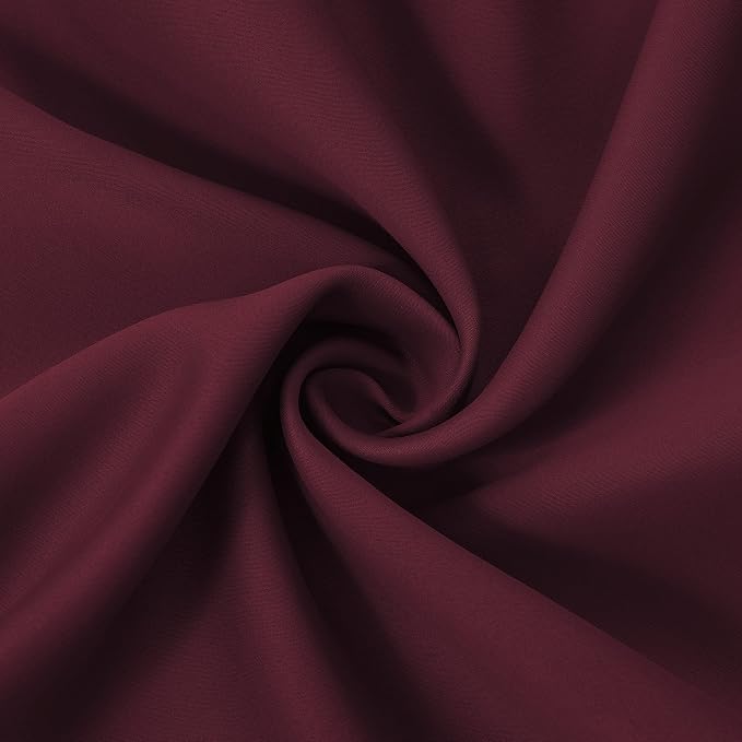 Burgundy Red Thermal Blackout Curtains/38 x 63 Inch/Set of 2 Panels Room - Image 5