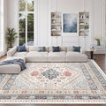 Pink Rugs for Bedroom-9x12 Area Rugs for Living Room, Dining Room, Low Pile by Zesthome