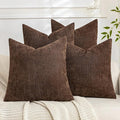 Set of 4 Soft Textured Decorative Throw Pillow Covers 26x26 Inch Cozy Farmhouse by Cozoomy