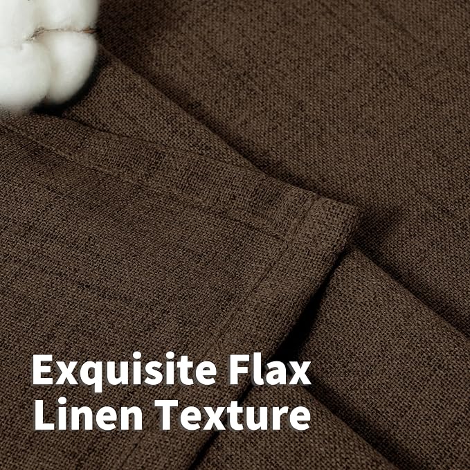 YoungsTex Linen Curtains 54 Inch Length - Image 3