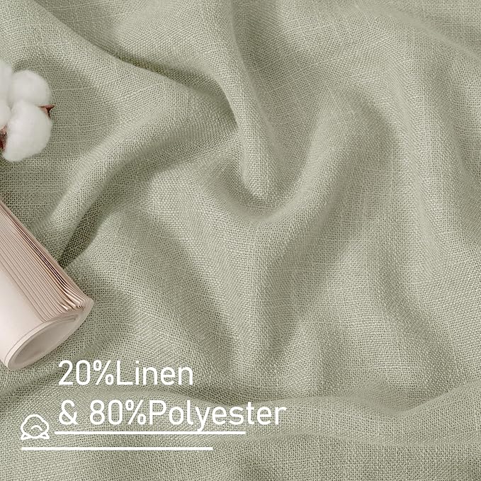 Sheer Linen Curtains 63 Inch Length - Image 3
