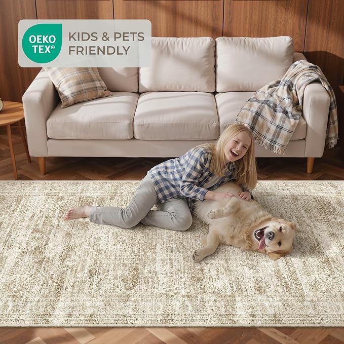 3x12 Runner Rug Non Slip, Washable Hallway Runner Rug, Living Room, Long Rug - Image 9