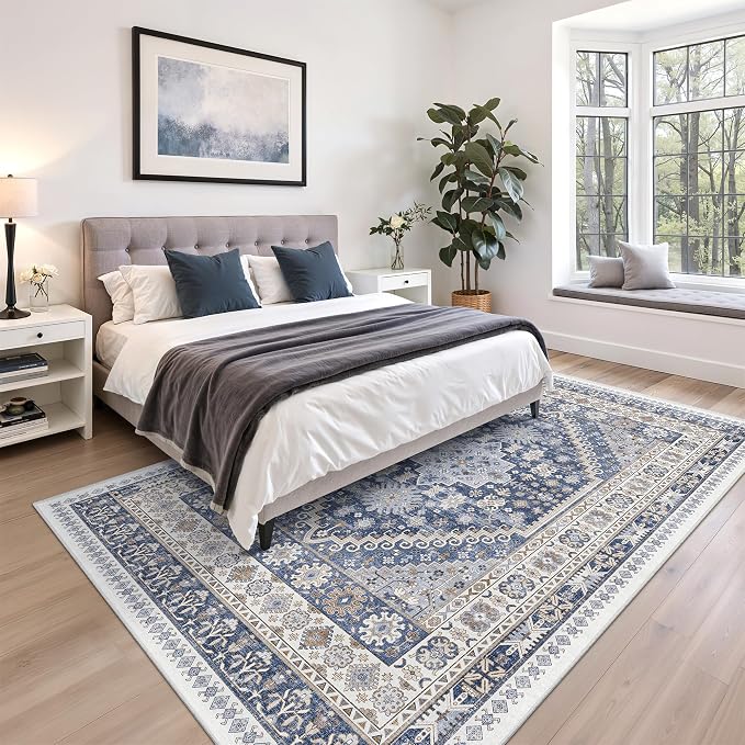 6x9 Area Rugs for Living Room, Large Washable Rug, Dining Room, Low Pile - Image 9