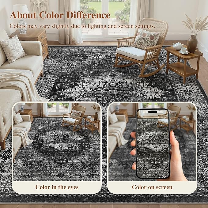 UERMEI 10x12 Area Rug Living Room Rugs - Image 8