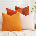 Set of 4 Soft Textured Decorative Throw Pillow Covers 22x22 Inch Cozy Farmhouse by Cozoomy