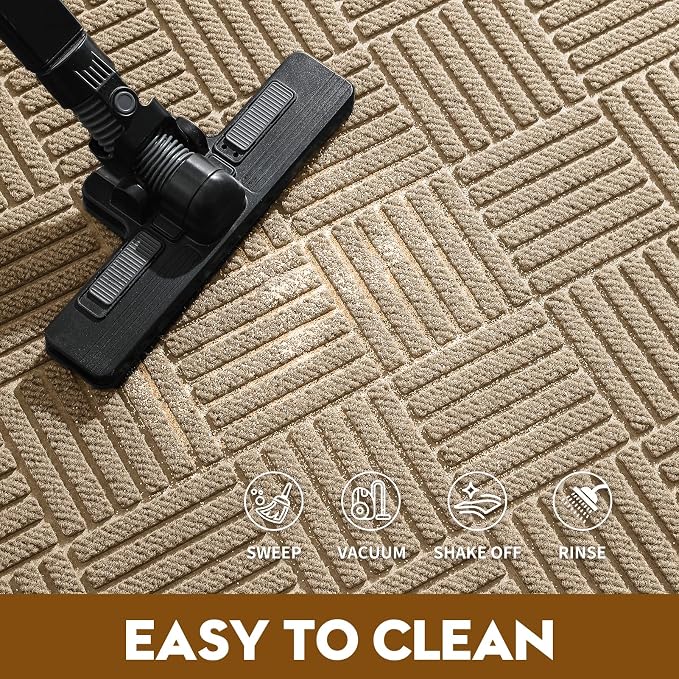 Front Door Mat, Heavy Duty Waterproof Doormat 47.5"x35.5", Stain Fade Resistant - Image 6