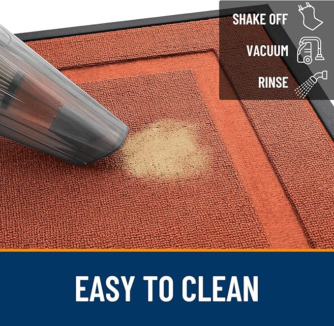 OLANLY Front Door Mat Outside 35x23, All-Season Heavy-Duty Rubber Doormat | - Image 5