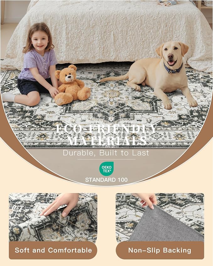 Madane 4x12 Wide Hallway Runner Rug Washable - Image 5