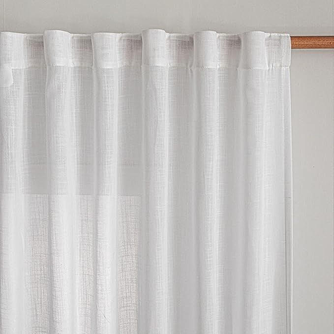MYSKY HOME Patio White Sheer Curtains by MYSKYHOME