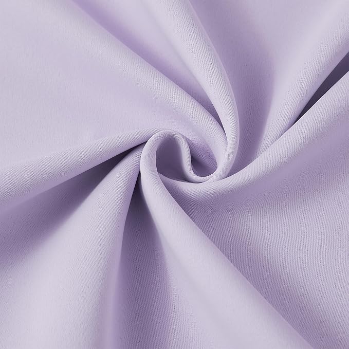 Custom Pleated Curtains Lilac Color, Heat Blocking Window Treatment - Image 7