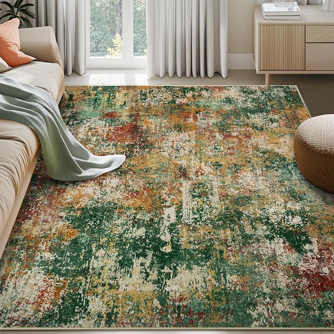 RELEANY Washable 5'x8' Abstract Area Rug - Image 2