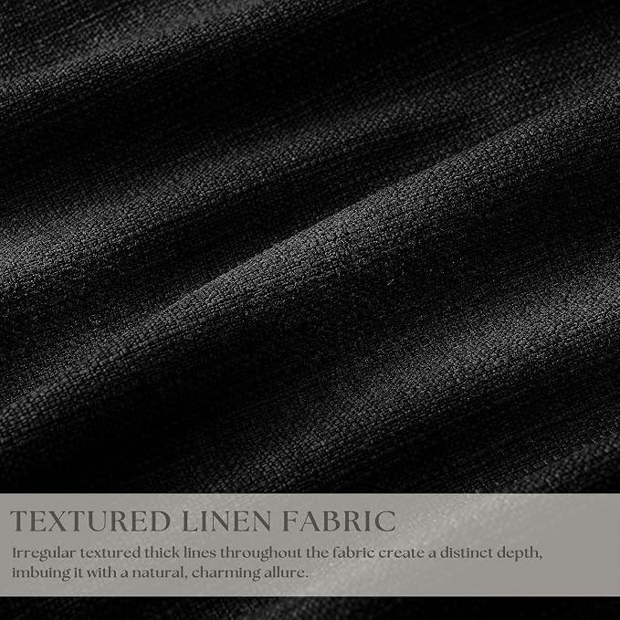 Black 84 Inch Pinch Pleated 100% Blackout Curtains - Image 3