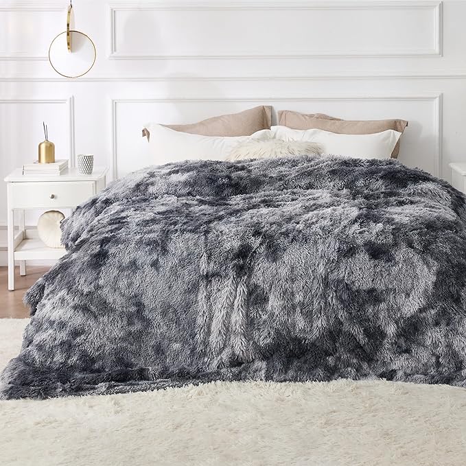 Bedsure GentleSoft Fluffy Sherpa Fleece Faux Fur Blankets Queen Size by Unknown