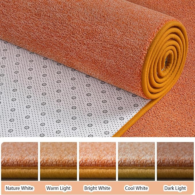 5x7 Area Rugs for Living Room Non Slip Dorm Bedroom Rug, Minimalist Washable - Image 3