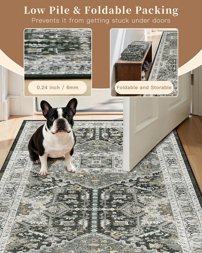 Madane Washable Runner Rugs 2x12 - Image 7