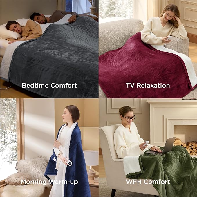 Bedsure Heated Blanket Twin Size, Electric Blanket - Image 7