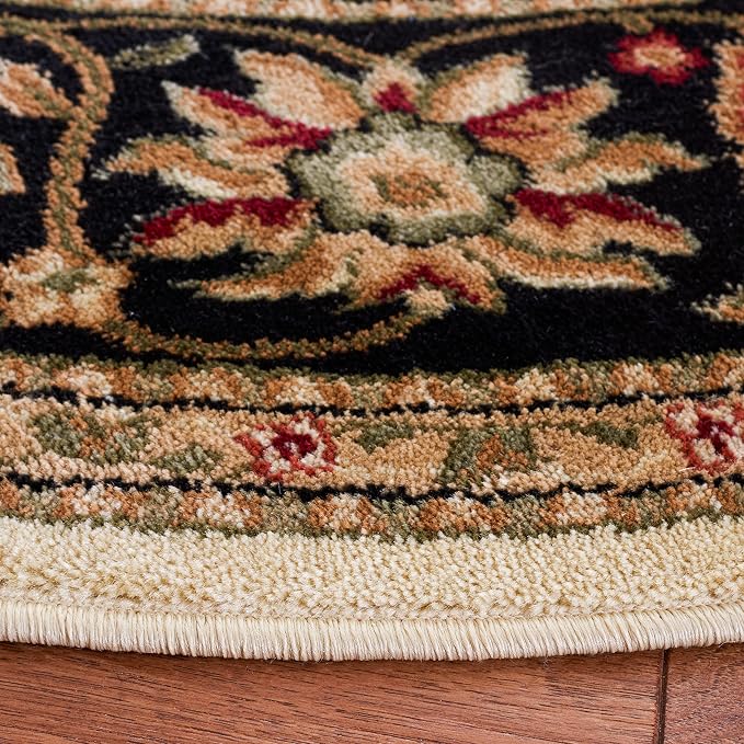 SAFAVIEH Lyndhurst Collection 10' Round Ivory/Black LNH212B Traditional - Image 3