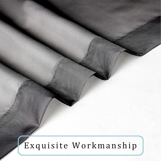 Short Sheer Curtains 24 Inches Long 2 Panels - Image 4