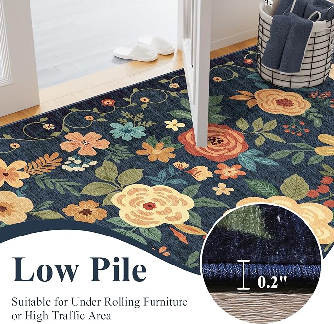 DUKINO 2x3 Entryway Rug, Door Mat Soft Washable Rug Non Slip, Non-Shedding - Image 7