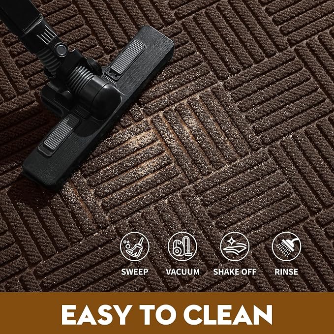 Front Door Mat, Heavy Duty Waterproof Doormat 61.5"x36", Stain Fade Resistant - Image 6