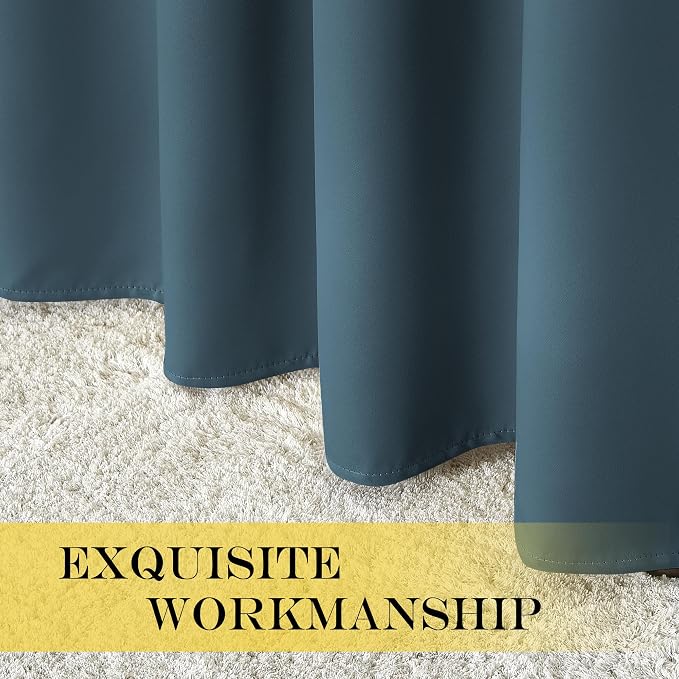 NICETOWN Blackout Curtains for Sliding Glass Door Room Divider Noise Reduce - Image 4