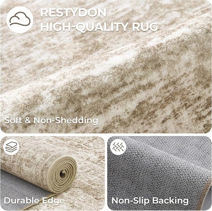 3x20 Runner Rug Non Slip, Washable Hallway Runner Rug, Living Room, Dining Room - Image 7