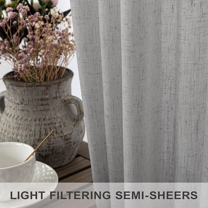 Light Grey Curtains 96 Inches Long - Image 3