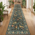 DUKINO 2.6x12 Hallway Runner Rug, Washable Animal Rug Non Slip, Stain Resistant by DUKINO
