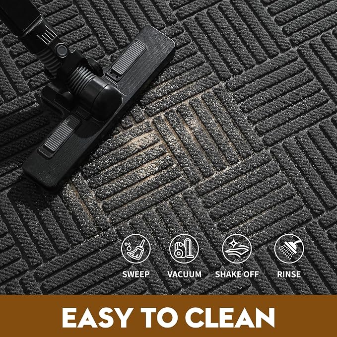 Front Door Mat, Heavy Duty Waterproof Doormat 47.5"x35.5", Stain Fade Resistant - Image 6