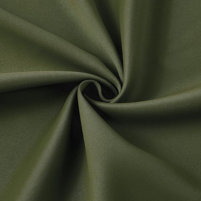 Dark Olive Pinch Pleated Curtains 63 Inches Long - Image 6